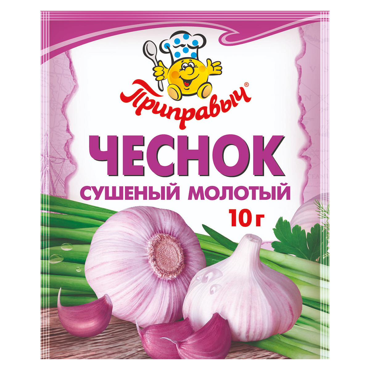 ПРИПРАВА ПРИПРАВЫЧ 10Г ЧЕСНОК СУШЕНЫЙ МОЛОТЫЙ
